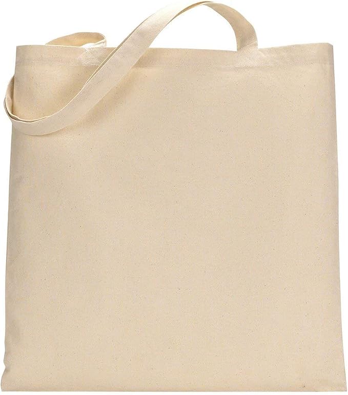 Set of 24 Blank Cotton Tote Bags Reusable 100% Cotton Reusable Tote Bags (2 dozen) - Image 9