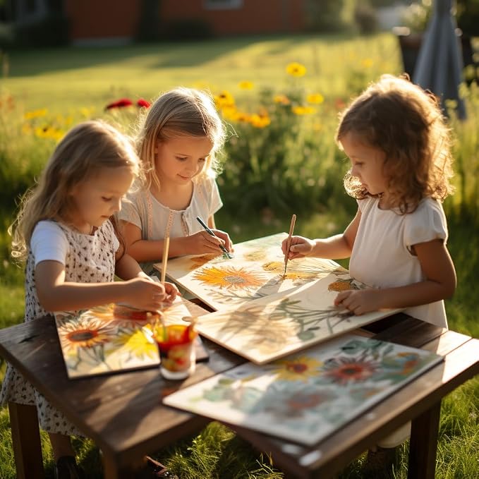 5x7inch 30 Pcs Small Canvas Boards for Kids Painting | Canvas Panels Primed Acid Free for Watercolor,Acrylic Paint - Image 9