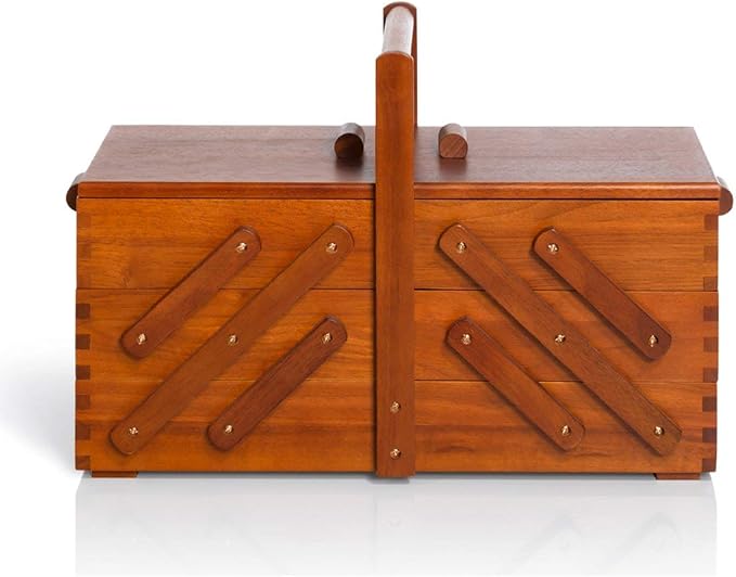Prym 612551 Nähkasten aus dunklem Holz, Workers, Dark Wood, Brown, L by Prym