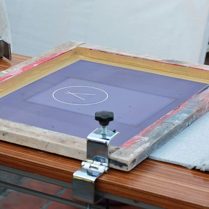 Caydo 2 Piece 10 x 14 Inch Aluminum Silk Screen Printing Frames with 110 White Mesh for Screen Printing - Image 5