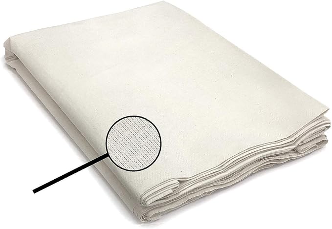 60" Wide Natural Muslin Cotton Fabric – Lightweight Muselina Bolt for Sewing, Quilting, Upholstery Lining, Extra Wide Curtain Cloth, Natural Material for Wedding, Soft Embroidery - 10 Yards - Image 2