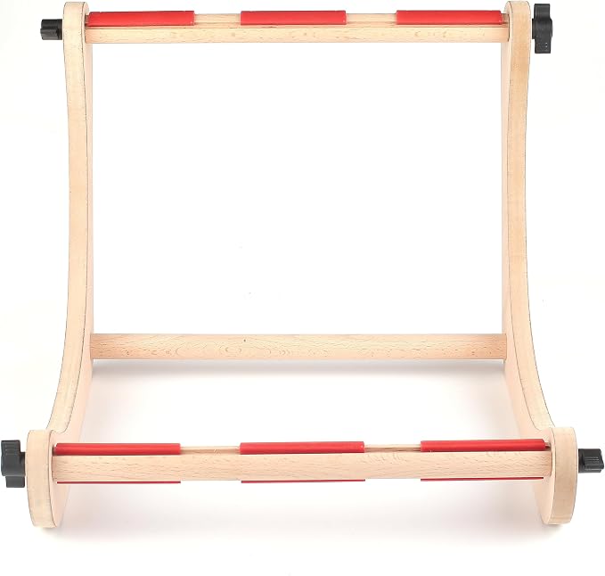 Nurge Adjustable Embroidery Table Stand, Cross Stitch Hoop Stand for Lap or Table Top Cross Stitch or Tapestry , Embroidery Hoop Holder. Hand Polished Natural Wood 190-3 ( 30cm ) - Image 2