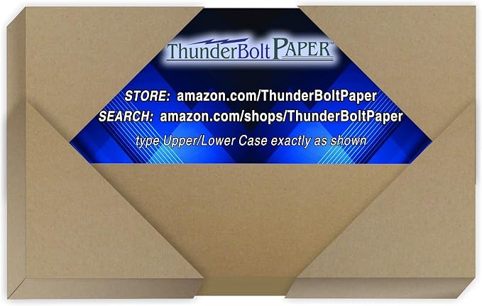 Chipboard - 100 Sheets 3x5 Inch 80pt Heavy Duty Kraft Paper Board for Journals, Albums, Crafting Supplies by ThunderBoltPaper