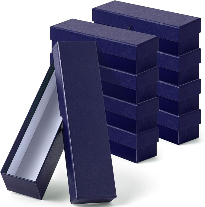Teling 8 Pcs 2x2 Coin Storage Collectors Box, 9 x 2 x 2 Inches, Blue | Cardboard Coin Flips for Cents, Protects Penny Quarters Nickels, Organizes Collection Storage, Stackable Collector Boxes by Teling