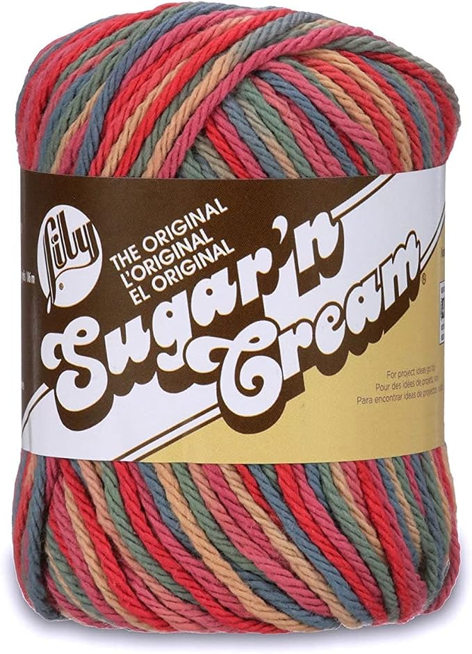 Lily Sugar'N Cream Painted Desert Yarn - 6 Pack of 57g/2oz - Cotton - 4 Medium (Worsted) - 95 Yards - Knitting/Crochet - Image 2