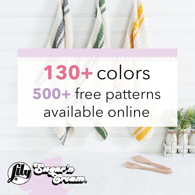 Lily Sugar'N Cream Mistletoe Yarn - 6 Pack of 57g/2oz - Cotton - 4 Medium (Worsted) - 95 Yards - Knitting/Crochet - Image 6