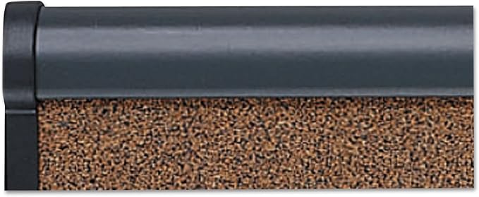 Quartet Prestige Colored Cork Bulletin Board, 36 x 24, Brown Surface, Graphite Gray Fiberboard/Plastic Frame - Image 6
