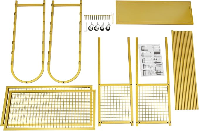 Ribbon Holder Organizer Rack, 15-Layer Ribbon Holder with Wheels | Double-Sided 15-Layer Ribbon Holder with Wheels, Wrapping Paper Ribbon Display Rack Storage Shelf for Craft Room - Image 8