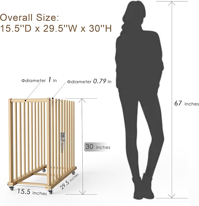 Art Storage Rack, Art Canvas Storage, Canvas Boards Rack Art Storage with Handle & Caster Wheels for Drawing Board, Panel, Paper Pad for Art Studios, Artworks, Gallery - Image 3