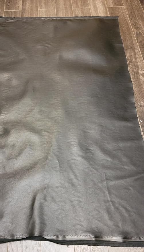 Black Soft Faux Vegan PU {Peta Approved Vegan} Leather by The Yard 20 Yard roll Synthetic Pleather 0.8 mm Nappa Yards (720 inch x 54 inch) Soft Smooth Upholstery (Black Lambtouch, 20 Yards (720"x54") - Image 4