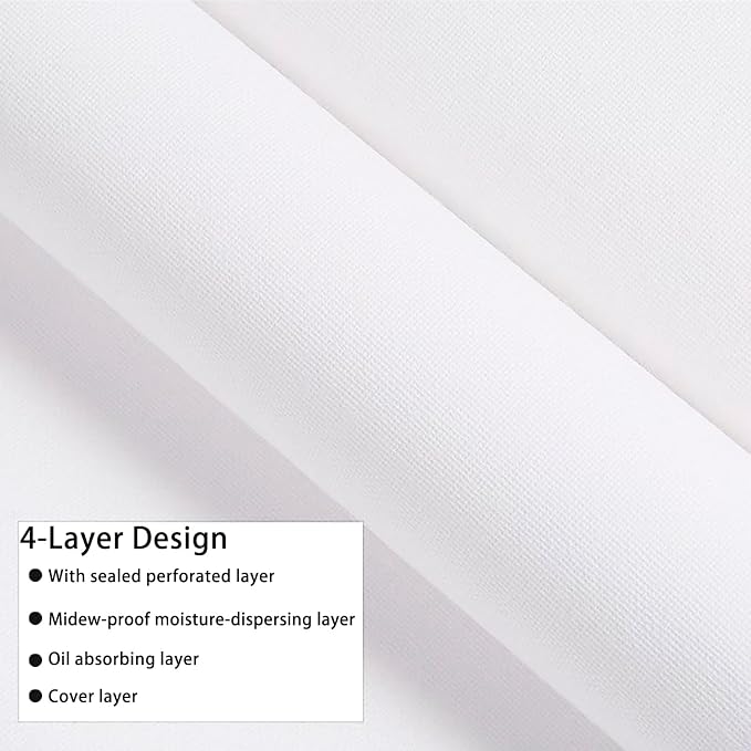 Canvas for Painting,24 Inch x 20 Feet Canvas Blank Oil Painting Paper Roll | 100% Cotton,White,Double Primed,Acrylic, Pouring Watercolor,Oil Painting - Image 2