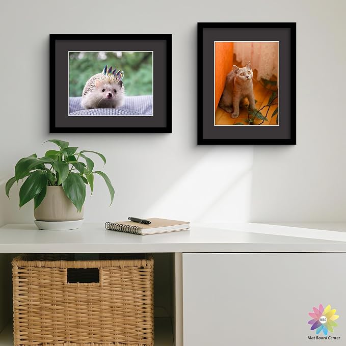 Mat Board Center 25 Pack 11x14 Picture Mat for 8.5x11 Photo Black | Fits 8.5x11, White Core, Acid Free, 4-Ply Thick, Photo, Art, Poster or Print Display - Image 8