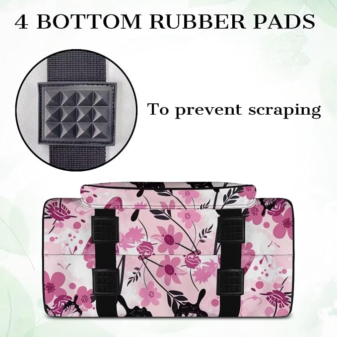 Pink Butterfly Cover for Sewing Machine Flower Sewing Machine Cover Dust Cover Large Sewing Machine Cover Sewing Bags and Totes Organizer Gifts for Mother Parents Home - Image 8