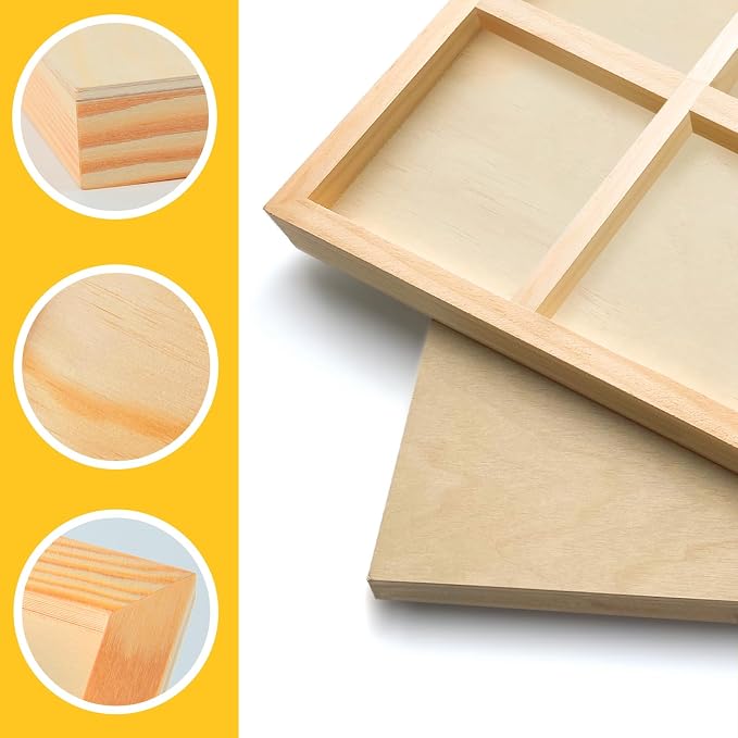 2 Pack 30x40'' Unfinished Gallery Birch Wood Canvas Panels | 1 1/2" Deep Art Cradle Boards for Painting, Pouring, Burning, Epoxy Resin, Laser Engraving Cutting - Image 5