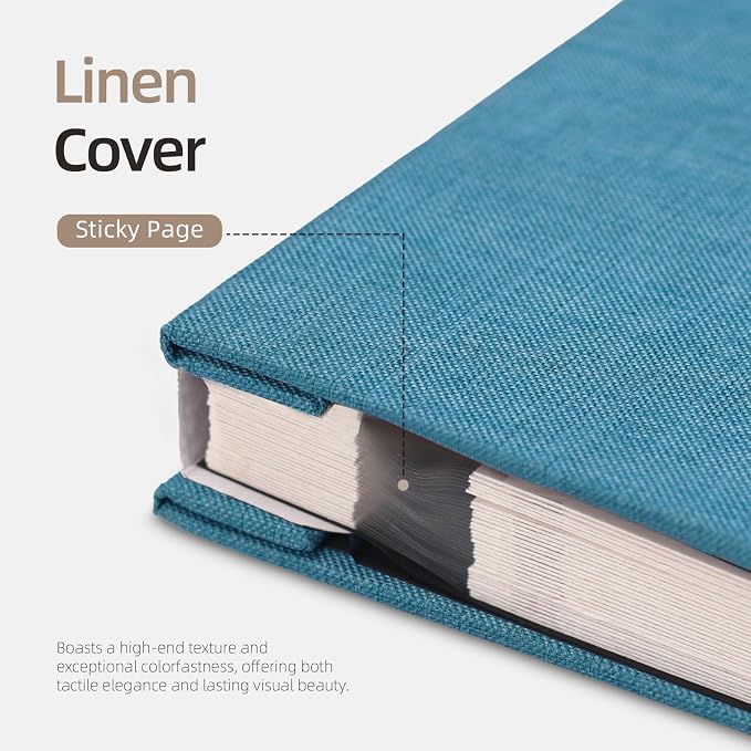 Vienrose Large Photo Album Self Adhesive for 4x6 5x7 8x10 Pictures Scrapbook Album DIY Scrap Book 40 Sticky Pages with A Metallic Pen | Scrapbook Album, 20 Sheets, 4x6 5x7 8x10 Photos, Metallic Pen, DIY Memory Book, Travel Photos, Birthday Gift - Image 5