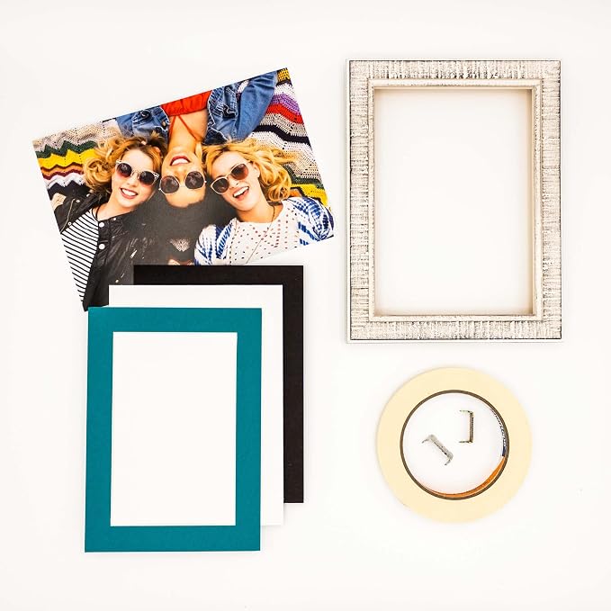 5x7 Mat for 8.5x11 Frame - Precut Mat Board Acid-Free Teal Blue 5x7 Photo Matte Made to Fit a 8.5x11 Picture Frame, Premium Matboard for Family Photos, Show Kits, Art, Picture Framing, Pack of 10 Mats - Image 5