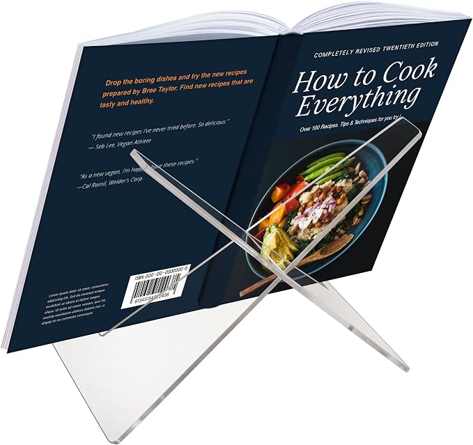 Americanflat Acrylic Easel Stand - 10" Tabletop Easel and Plate Stand - Lightweight Display Holders for Photos, Cards, Frames, Books, Magazines, Albums - Home or Office Decor - Image 7
