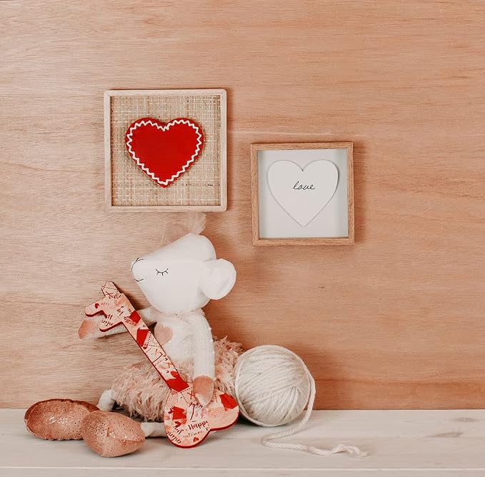 Wooden Heart Key Cutout 8 inches, Pack of 3 Unfinished Wood Sign for DIY Valentines Day Decorations, Crafts, Personalized Gift, and Wooden Romantic Love Décor, by Woodpeckers - Image 5