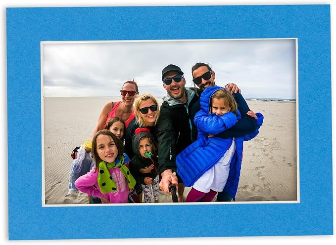 11x14 Mat for 12x16 Frame - Precut Mat Board Acid-Free Bay Blue 11x14 Photo Matte For a 12x16 Picture Frame, Premium Matboard for Family Photos, Show Kits, Art, Picture Framing, Pack of 25 Mats - Image 6