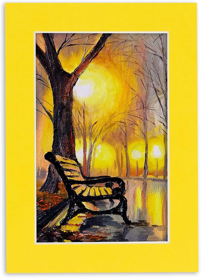 20x30 Mat for 24x36 Frame - Precut Mat Board Acid-Free Yellow 20x30 Photo Matte Made to Fit a 24x36 Picture Frame, Premium Matboard for Family Photos, Show Kits, Art, Picture Framing, Pack of 1 Mat - Image 8