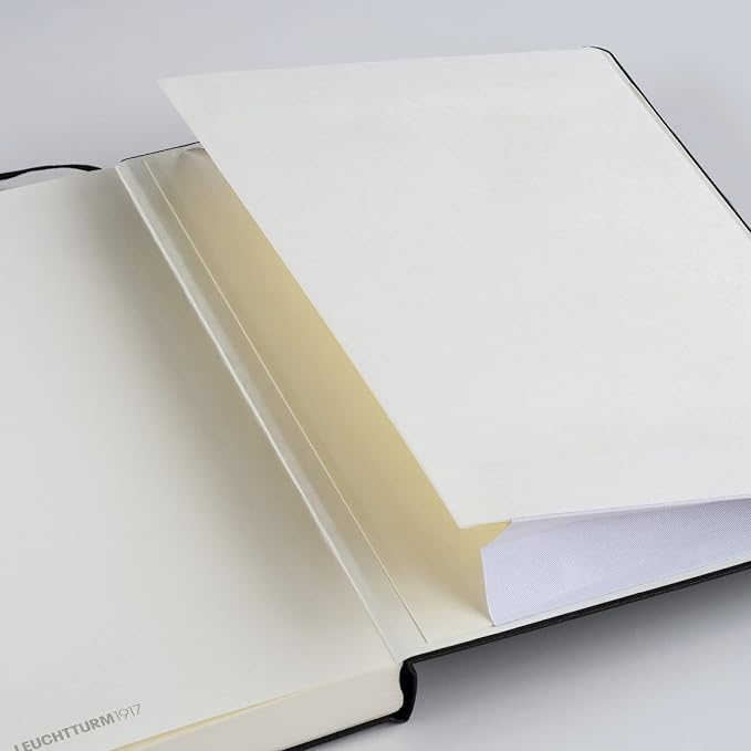 LEUCHTTURM1917 - Notebook Hardcover Master Slim A4+ - 123 Numbered Pages for Writing and Journaling (Navy, Plain) - Image 6