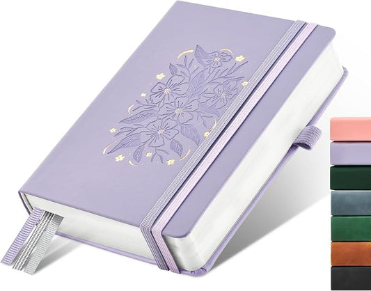 &And Per Se 365 Page Journal – A5 Hardcover Lined Notebook, One Book for the Whole Year, 100gsm Thick Paper, Numbered Pages & 3 Bookmarks, Annual Diary for Daily Writing (Lavender) by AndPerSe