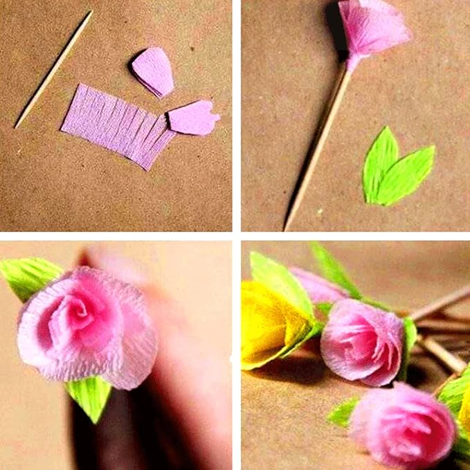 Premium Crepe Paper Party Streamers 21 Assorted Colors Large 20 Inch X 3.2 Ft. Per Sheet for DIY Crepe Paper Flowers Crafts Gift Wrapping Box Birthday Wedding Party Drop Decoration Supply(50) - Image 6