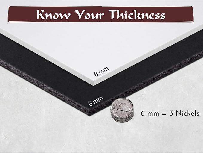 The Foamory 2-Pack White EVA Foam Sheet - 6mm Thick 35x59 inch Craft Foam | Premium High-density 85kg/m³ Shape Retention Foam. Easy Heat Shape and Sand DIY Armor, Comic-con, Anime and Halloween Costume - Image 4
