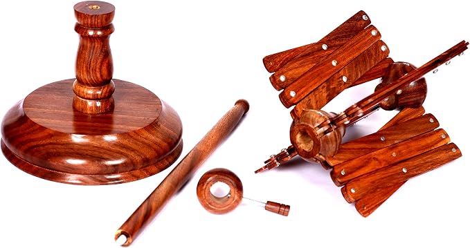 Vintage Wooden Yarn Winder for Knitting and Crocheting Wool Yarn String and Fiber Ball Winder(Rose Wood Swift) - Image 8