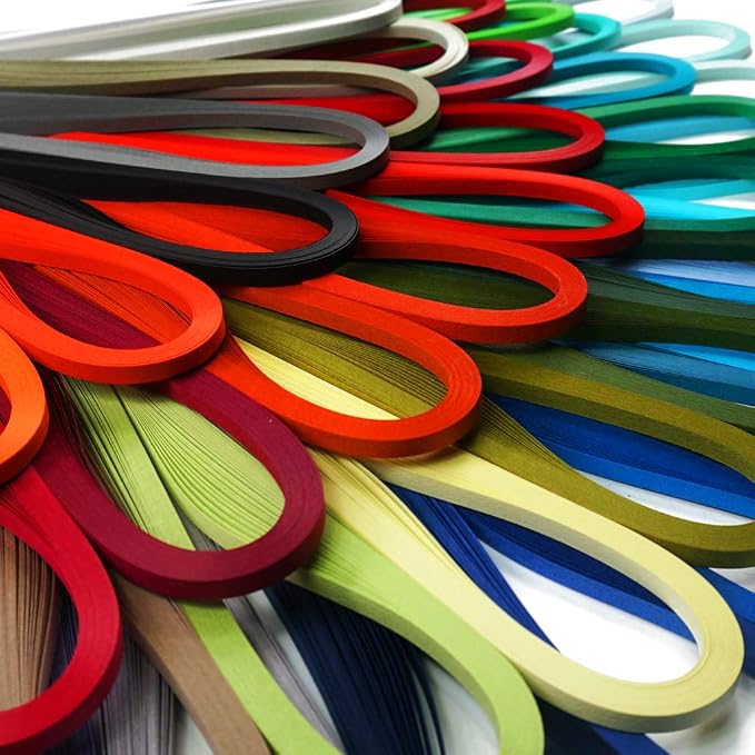 JUYA Quilling Strips Set 2880 Strips 72 Colors 1.5mm | Extensive 72-Color Palette, 116 GSM TANT Paper, 39cm (15.35in) x 1.5mm (0.06in), Consistent Color Quality, Resists Fading - Image 4