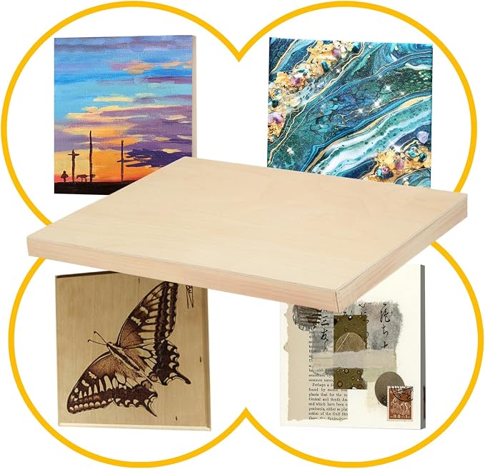 2 Pack 30x40'' Unfinished Gallery Birch Wood Canvas Panels | 1 1/2" Deep Art Cradle Boards for Painting, Pouring, Burning, Epoxy Resin, Laser Engraving Cutting - Image 3