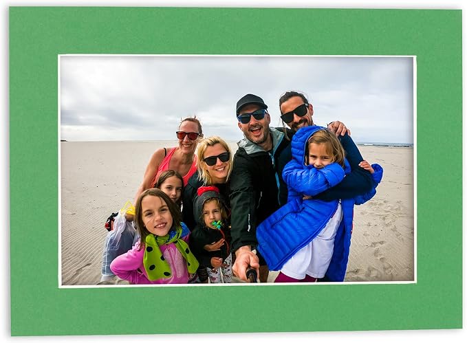 12x18 Mat for 16x20 Frame - Precut Mat Board Acid-Free Bright Green 12x18 Photo Matte For a 16x20 Picture Frame, Premium Matboard for Family Photos, Show Kits, Art, Picture Framing, Pack of 25 Mats - Image 6