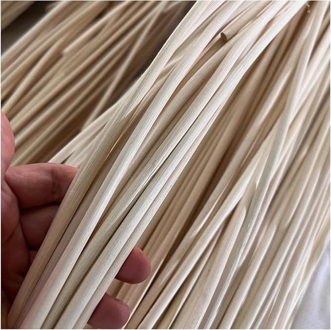 Natural Reed Spline, 500g 11mm Round Reed Coil DIY Cane Webbing Material for Basket Weaving Furniture Wicker Chair Table Repair by homeemoh