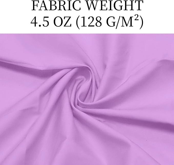 3 Yards Purple Cotton Fabric by The Yard in Solid Color - 59” Wide High-Density Natural Cotton Material Apparel Cloth for Quilting, Sewing, Crafts, Binding, Backing & Lining - Image 4