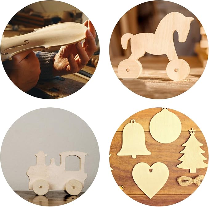 12 Pack Basswood Sheets 1/8 x 12 x 12 Inch Plywood Board, Thin Natural Unfinished Wood for Crafts, Hobby, Model Making, Wood Burning and Laser Projects - Image 7