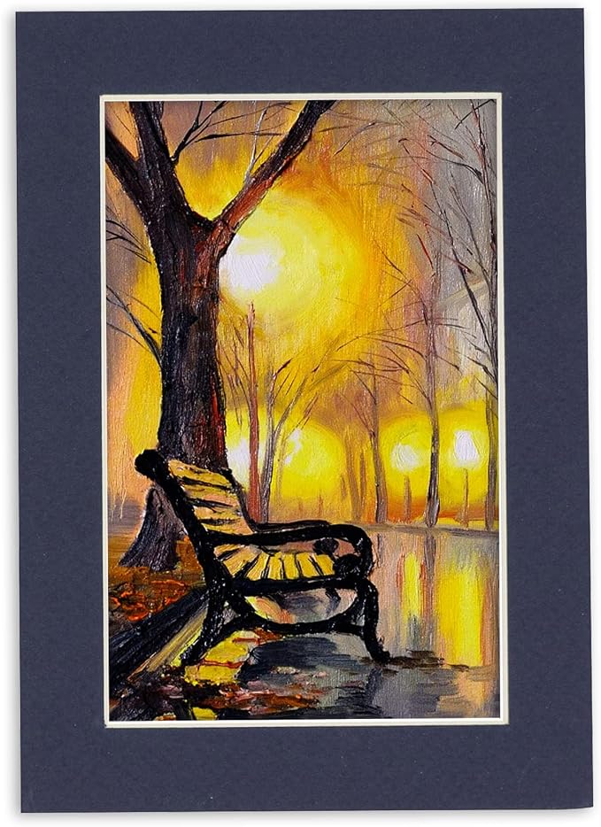 5x7 Mat for 8.5x11 Frame - Precut Mat Board Acid-Free Navy 5x7 Photo Matte Made to Fit a 8.5x11 Picture Frame, Premium Matboard for Family Photos, Show Kits, Art, Picture Framing, Pack of 25 Mats - Image 8