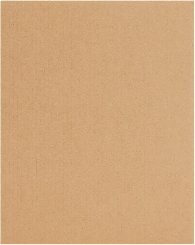 Juvale Corrugated Cardboard Sheets - 8 x 10.2 in, 2mm Thick E-Flute, Brown, 25 Pack - Flat Cardboard Sheets for Crafts & Mailing Inserts - Poster Board Backing & DIY Projects - Image 7