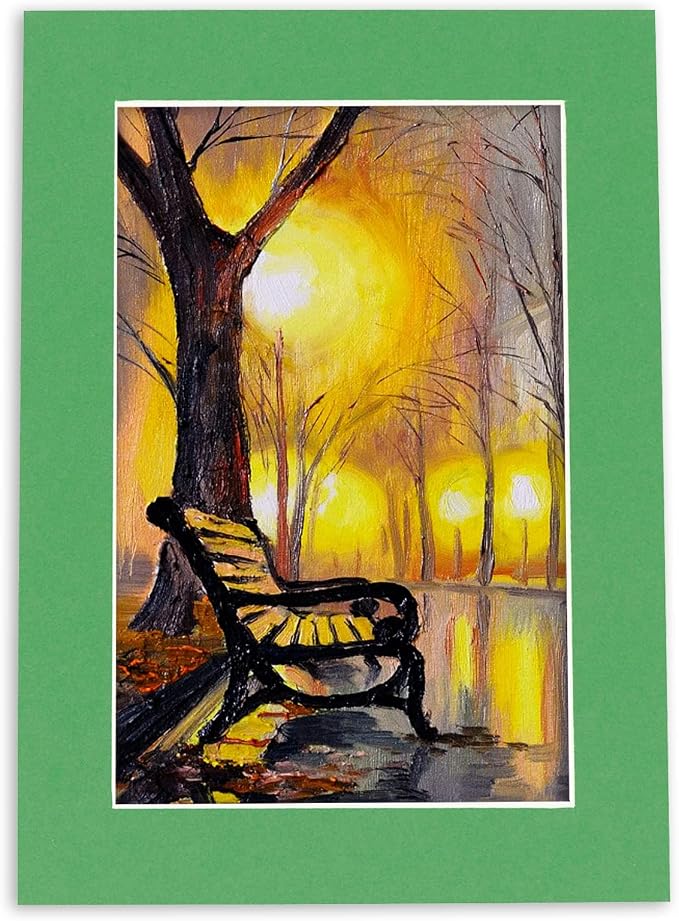 12x18 Mat for 16x20 Frame - Precut Mat Board Acid-Free Bright Green 12x18 Photo Matte For a 16x20 Picture Frame, Premium Matboard for Family Photos, Show Kits, Art, Picture Framing, Pack of 25 Mats - Image 8
