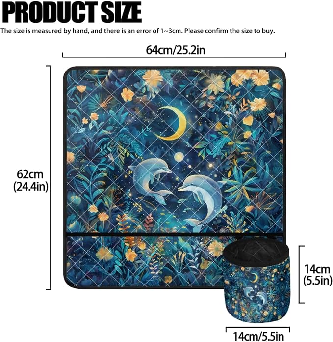 Whale Moon Sewing Machine Dust Cover & Mats for Table With Pockets - Pad to Reduce Vibration, Noise, Movement - Anti-Dust Cover for Sewing - Image 4