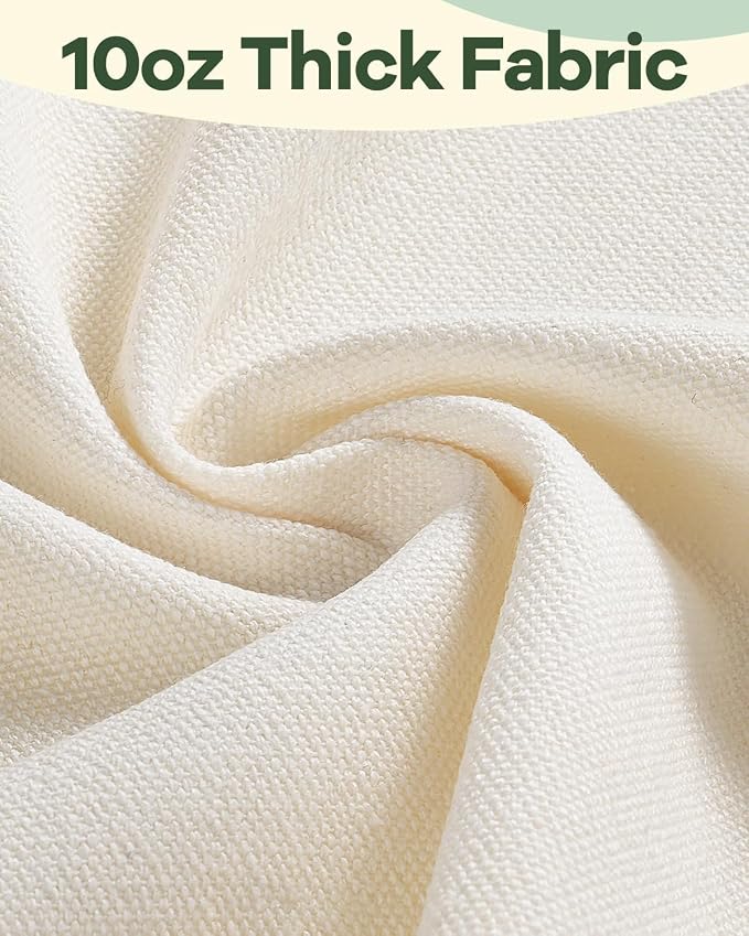 24 Pack Large Canvas Tote Bag Bulk (14.5x16.3 Inches) | DIY friendly, 10oz thick fabric, machine washable, shrink resistant, large capacity, ideal for painting, sublimation, vinyl - Image 2