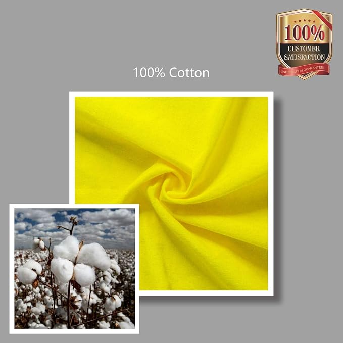 TOPDesign 12-Pack Economical 16"x15" Yellow Cotton Tote Bag, Lightweight Medium Reusable Grocery Shopping Cloth Bags, Suitable for DIY, Advertising, Promotion, Gift, Activity - Image 7
