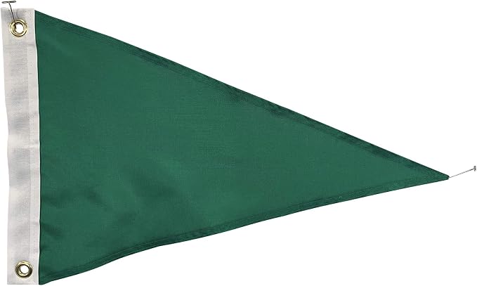Set of 6 4x6' Blank Irish Green Nylon Pennant Flags - Proudly Made in the USA (6, 4x6' Irish Green) by GettysburgFlagWorks