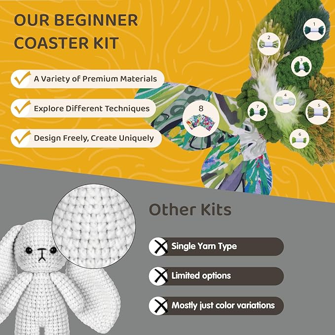 ChillFuzz DIY Moss Wall Art Kit Natural Preserved Moss Frame Handmade Greenery Decor for Home & Office Craft Set Yellow Oasis