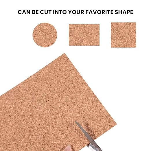 Flowe Cork Tiles, Self-Adhesive Backing for Coasters, Tiles, Wall Bulletin Boards, Natural, (3-3/4" x 3-3/4") (500) - Image 9