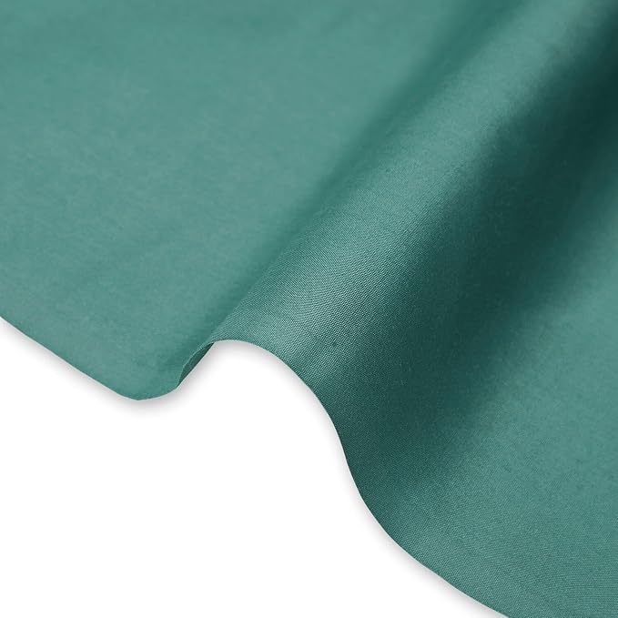 Cotton Polyester Broadcloth (44/45 Inch) Plain Weave Fabric by The Yard - for Sewing Fashion Apparel, Decor, & More (Teal, 5 Yards) - Image 3