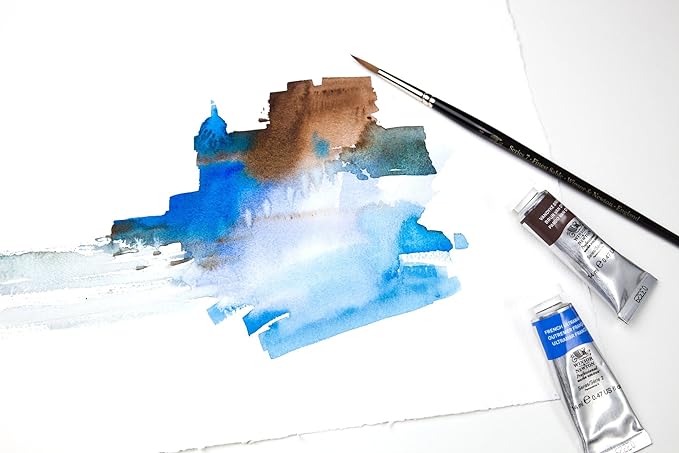 Winsor & Newton Professional Watercolor Paper Block, 7" x 10", Rough | High-grade rough texture watercolor block ensuring warp-free wet-on-wet painting in a portable size. - Image 5