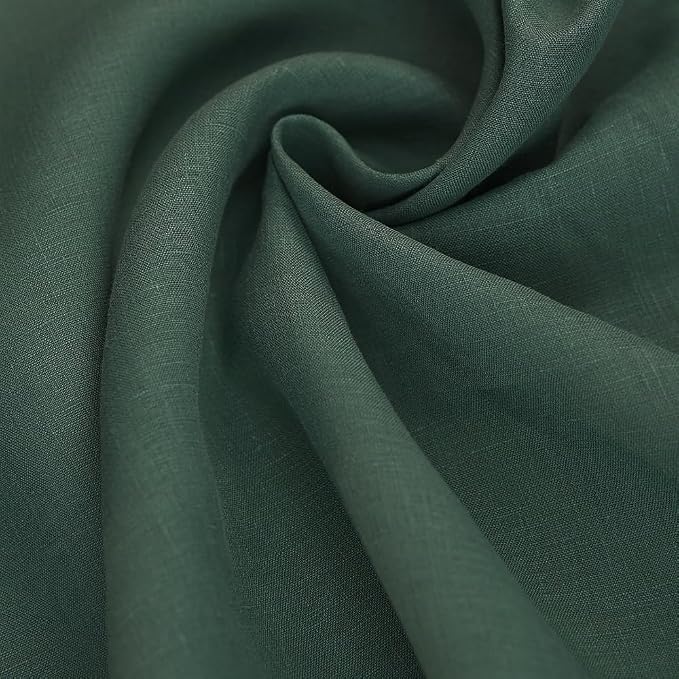 Japan Nature 100% Linen Fabric for Clothing, Home Decor, Pillow, Sofa, 55" Width, Craft by The Yard (Army Green, 5 Yard) - Image 4