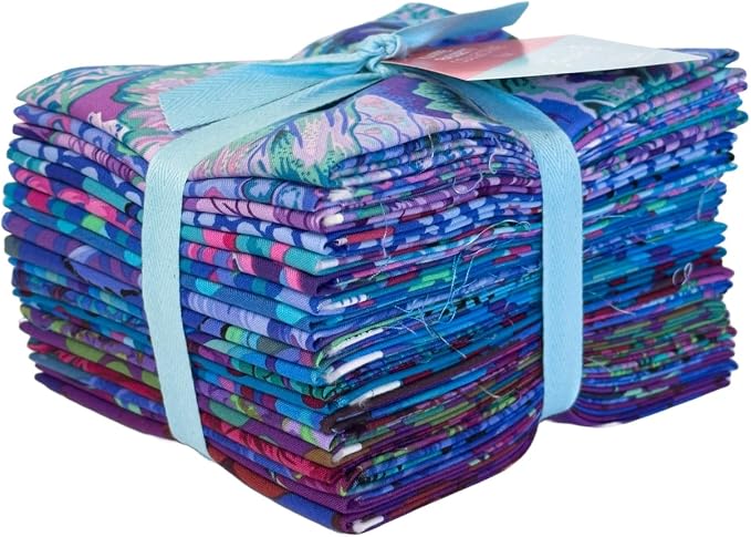 Classics Plus Royal Fat Quarter Bundle (20 Pieces) by Kaffe Fassett Collective for FreeSpirit (FB4FQGP.Royal) by Unknown