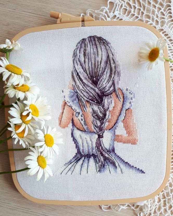 Nurge Adjustable Embroidery Table Stand and Embroidery Hoop Small-Medium , Cross Stitch Hoop Stand, Embroidery Hoop Holder. Hand Polished Natural Wood (Stand + No:2-3) - Image 9