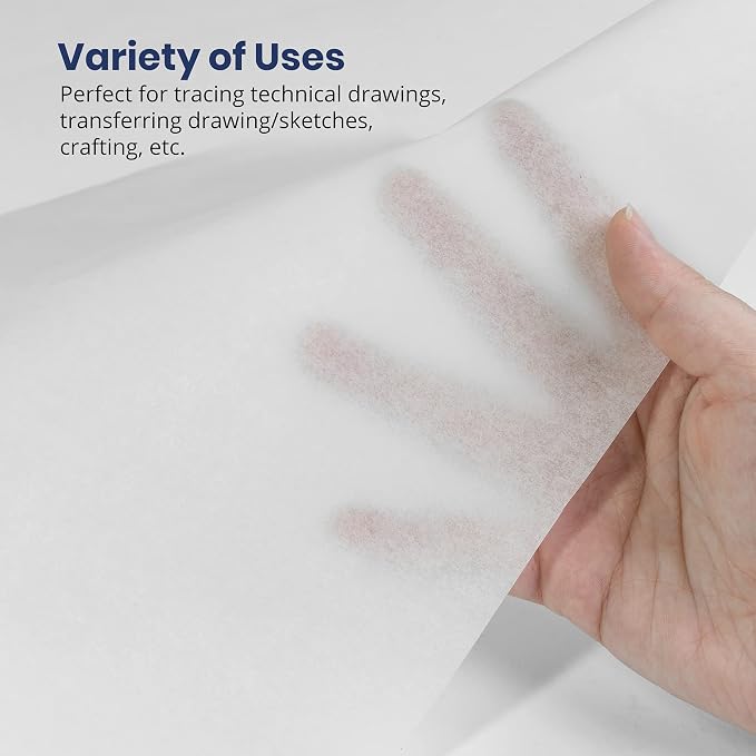 Pacific Arc Tracing Paper Roll, White, 36 Inch X 50 Yard Roll - Image 4